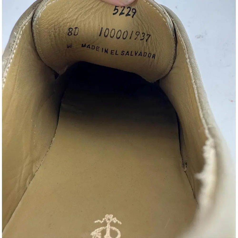 Brooks Brothers Suede Derby Shoes Mens US 8 Made in USA Tan Casual Dress